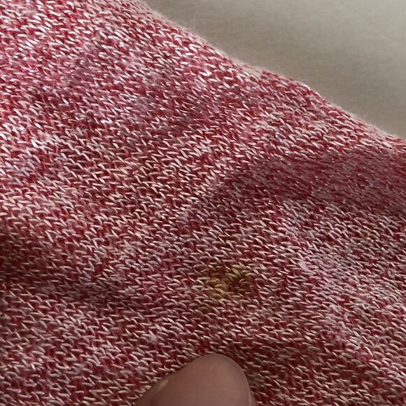 Faded Glory Heather Pink Crotchet / Lace Hem & Back Top XL - Picture 8 of 11